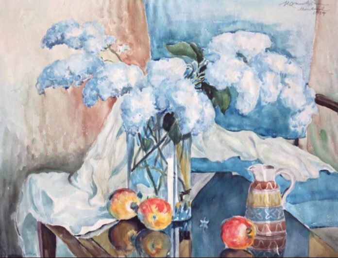 Zmuidzinas Natiurmortas , 1954 Akvarele