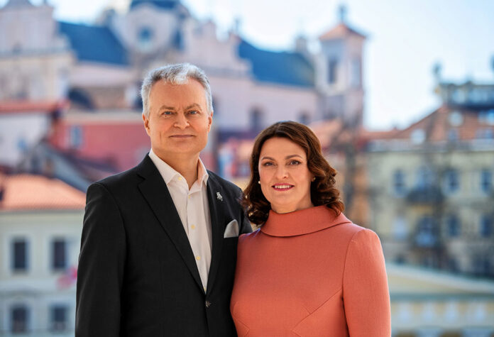 Lietuvos prezidentas Gitanas Nausėda ir Diana Nausėdienė