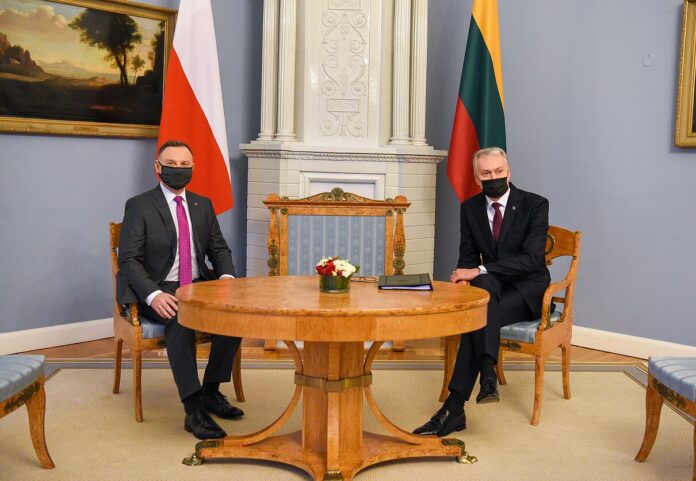 Lenkijos ir Lietuvos prezidentai prezidenturoje